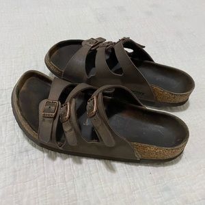 Birkenstock Florida Used Condition with Flaws Womens Size 8 3 Strap Buckles